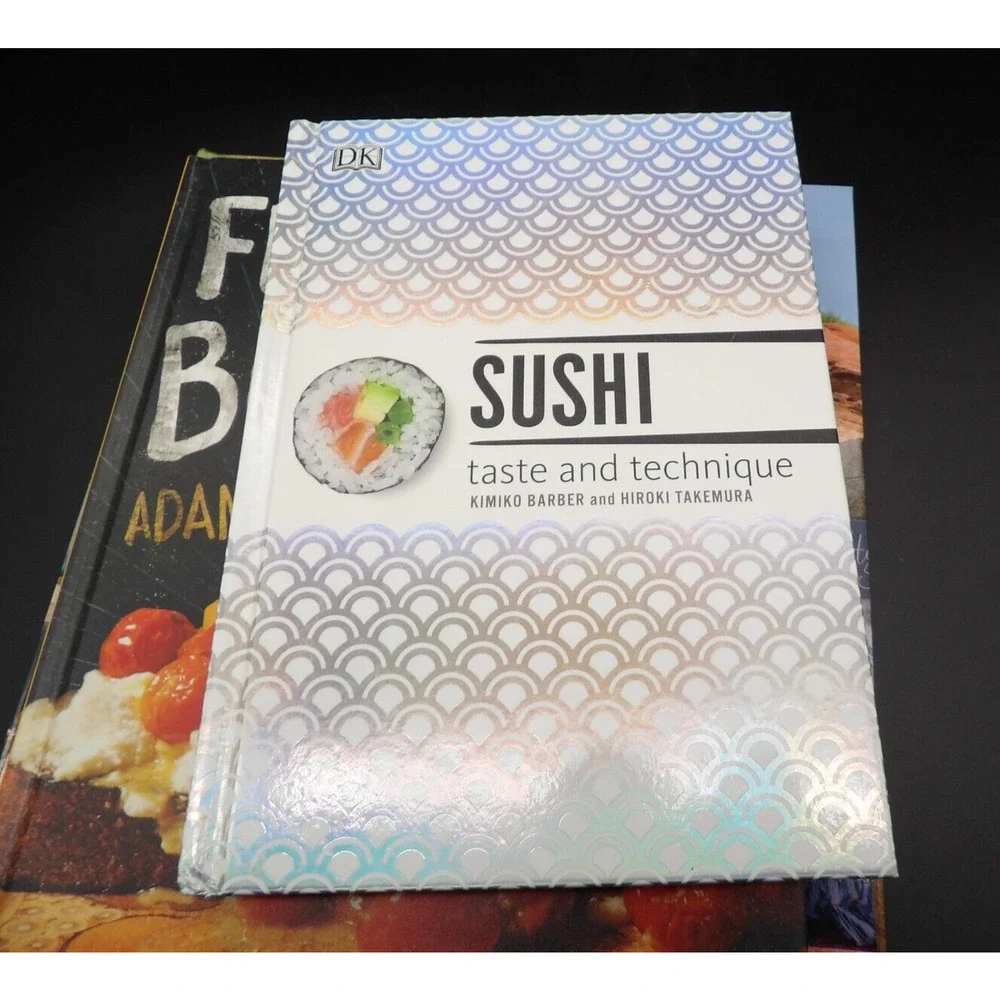 Lot of 3 Hardcover Cookbooks Sushi, Flavor Bombs, Centennial Celebrations